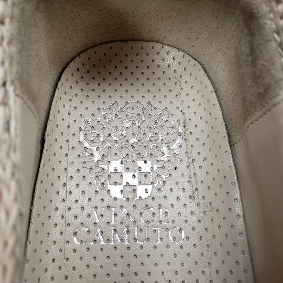 Vince Camuto | Relinsta Beige Woven Fabric Bohemian Platform Sneakers Women's 7 - Picture 10 of 12